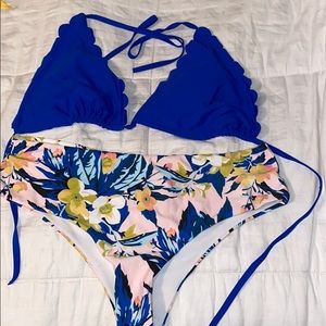 Shein Bathing Suit 2 pc High Waist